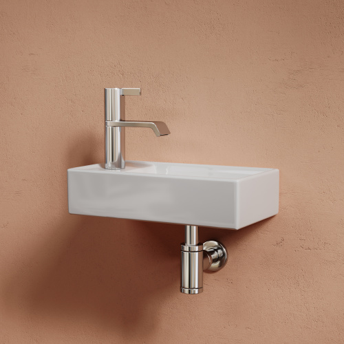 Раковина из сантехнического фарфора Ceramica Nova ELEMENT CN6051R 42х22 подвесная цвет белый 1 отверстие под смеситель - фото 5