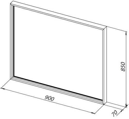 Зеркало в ванную Allen Brau Liberty 1.330015.03 90х85 цвет латунь - фото 3