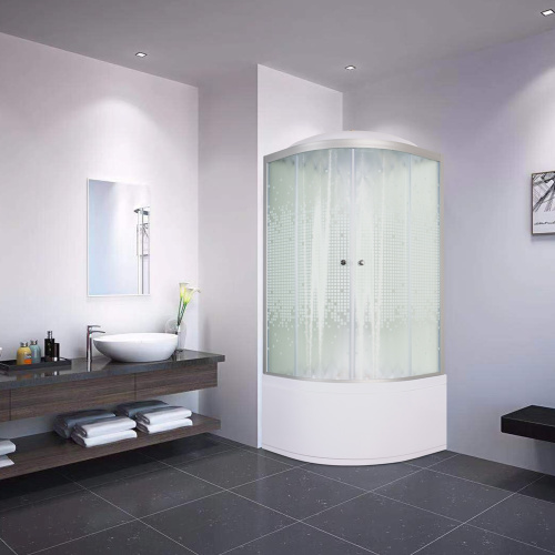 Душевая кабина AvaCan L990 90х90 четверть круга с крышей ориентация универсальная - фото 2