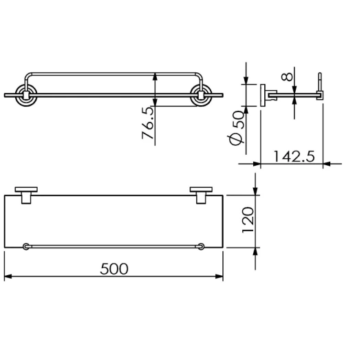 Полка Langberger BURANO 11051E - фото 2