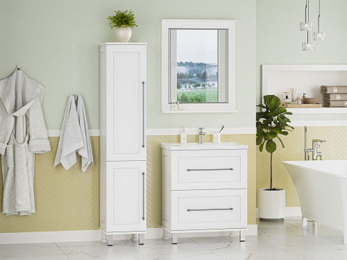 Зеркало в ванную Misty Марта П-Мрт02070-011 70х84 цвет белый - фото 4