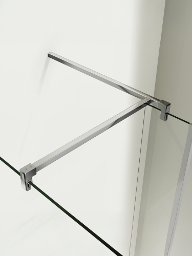 Душевая перегородка WeltWasser WW400 10000002941 120х185 стекло прозрачное профиль хром глянцевый - фото 3