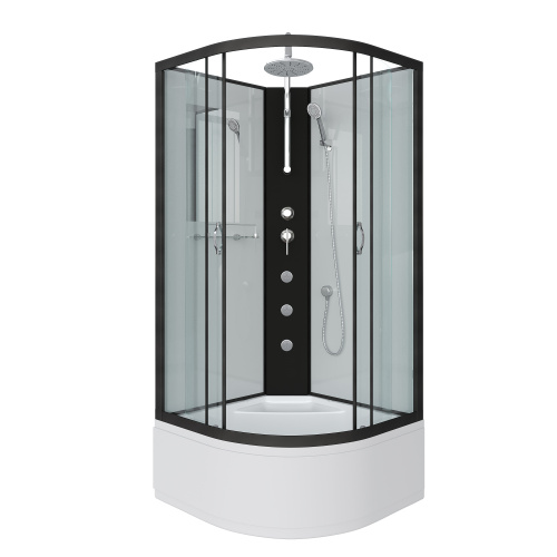 Душевая кабина Niagara Classic 67071414BKTG 80х80 четверть круга без крыши ориентация универсальная