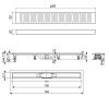Душевой лоток Timo Eco SP10700-PC10700 75х10 черный