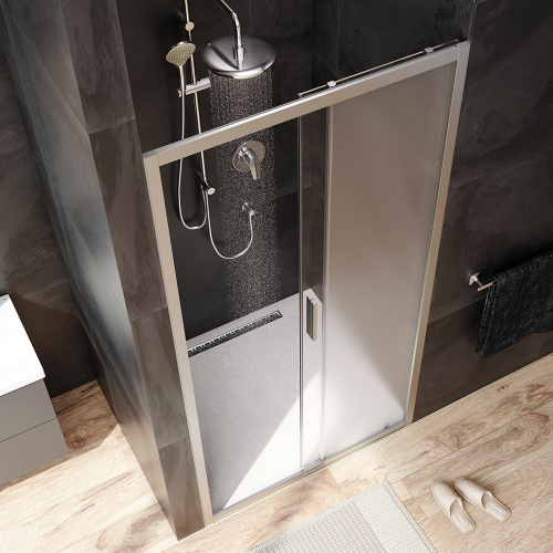 Душевая дверь Am.Pm Gem W90G-100-1-195MM 100х195 стекло прозрачное профиль хром матовый - фото 3