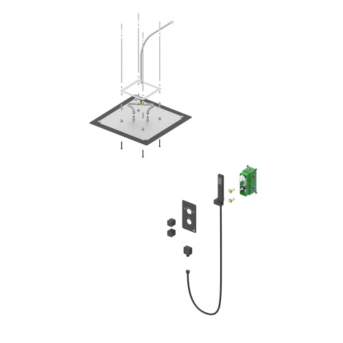 Душевая система Timo Saona SX-2370/00SM встраиваемая в стену с термостатом - фото 3