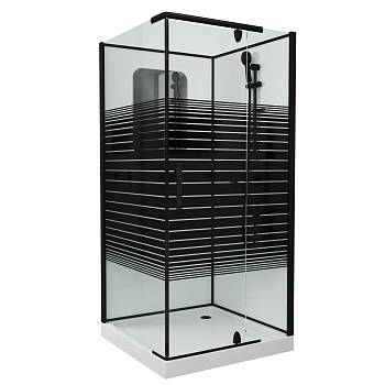 Душевая кабина Grossman Classic GR270QR 100х100 квадратная без крыши ориентация правая