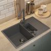 Кухонная мойка Uperwood Quartz Premium UPD-05 3910202118 80х50 цвет серый поверхность матовая