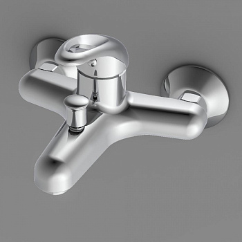 Смеситель для ванны и душа Dorff Comfort D8010000 настенный хром