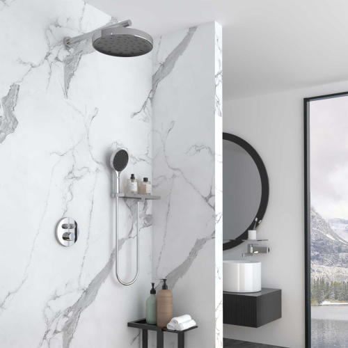 Душевая система Vincea Inspire VSFW-3I22MT2RCH встраиваемая в стену с термостатом