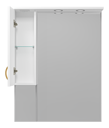 Зеркало-шкаф Misty Амбра П-Амб0280-0322ЯЛ 78х18х100 подвесной - фото 3