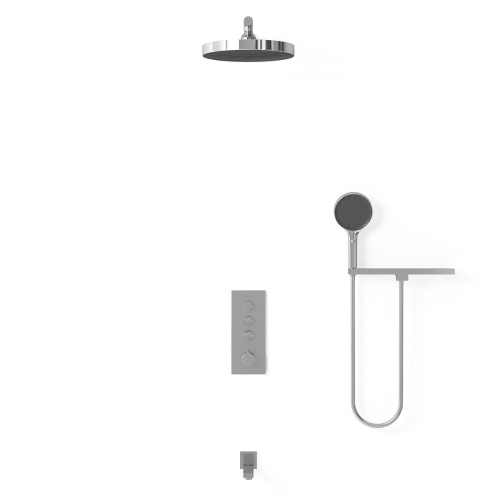 Душевая система Vincea VSFW-433TI2RCH встраиваемая в стену с термостатом - фото 3