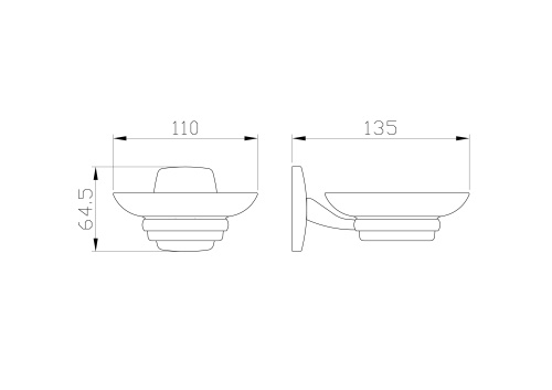 Мыльница с держателем Wonzon & Woghand Porto WW-1201 - фото 2