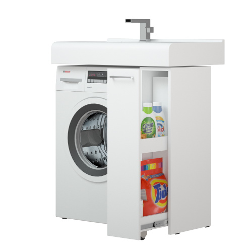 Комод Corozo Лео SD-00000782 19х50х85 напольный цвет белый - фото 4