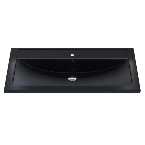 Раковина кварцевая Uperwood Foster Quartz 291030043 90х46 полувстраиваемая цвет черный - фото 5