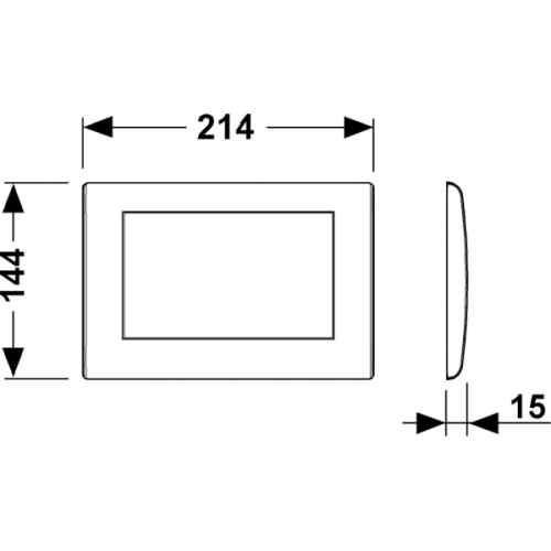 Панель смыва механическая Tece TECEplanus 9240314 цвет белый - фото 2