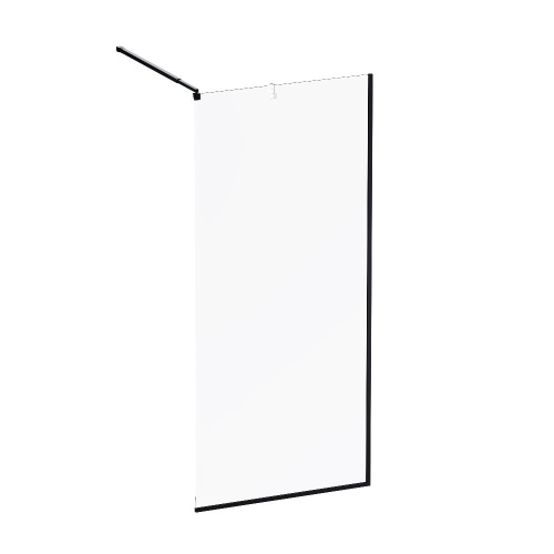 Душевая перегородка Am.Pm Func W84WI-90-F1-BTE 90х200 стекло прозрачное профиль черный - фото 2