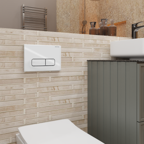 Клавиша смыва механическая CHARUS Elegia FP.320.11.01 цвет белый глянцевый - фото 3