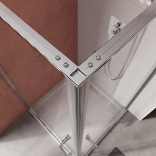 Душевой уголок Cezares LINER LINER-AH-2-120/90-C-Cr-R 120х90 стекло прозрачное профиль хром глянцевый без поддона - фото 3