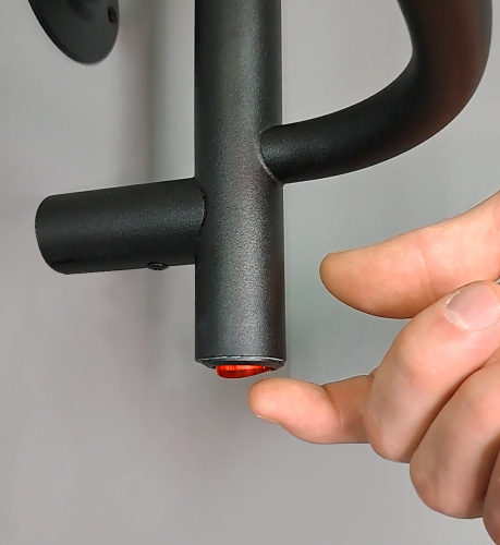 Полотенцесушитель Indigo Europe Lux LELLE60-50BRRt 53х60 электрический черный муар - фото 3