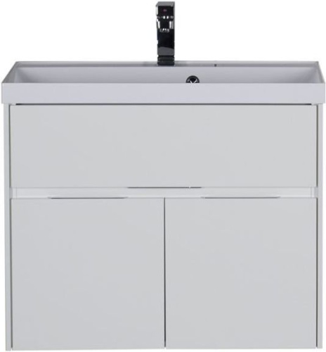 Тумба с раковиной Aquanet Латина 00212836 80х45х65 напольная/подвесная цвет белый - фото 3