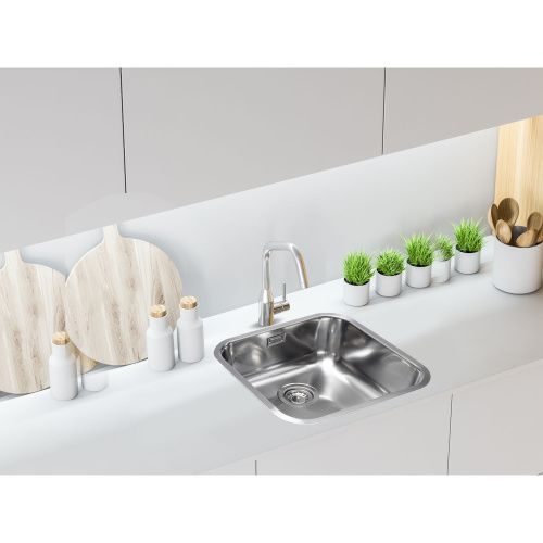 Кухонная мойка Grandex Aqua SELECT 44 200333 45х45 цвет сатин поверхность матовая - фото 4