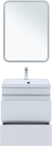 Тумба под раковину Aquanet Нота NEW 00335417 57х47х61 подвесная цвет белый - фото 5