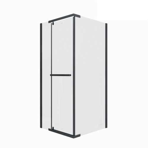 Душевой уголок Cerutti SPA MIMI ZQ91B 90х90 стекло прозрачное профиль черный без поддона - фото 2