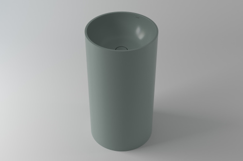 Раковина из искусственного камня Holbi ANDROMEDA 1.02.019.11.3 44х44 напольная цвет зеленый