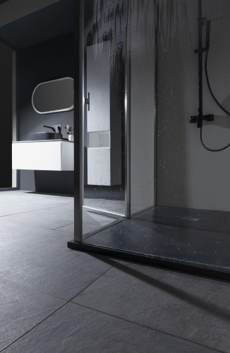 Боковая стенка Allen Brau Priority 3.31044.BA 90х200 стекло прозрачное профиль серебро брашированное - фото 2