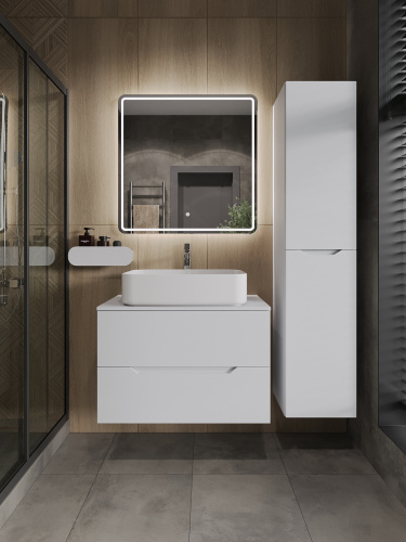 Тумба с раковиной Orange Line Li-80TuwMDF+B07-600W 81х46х69 - фото 5