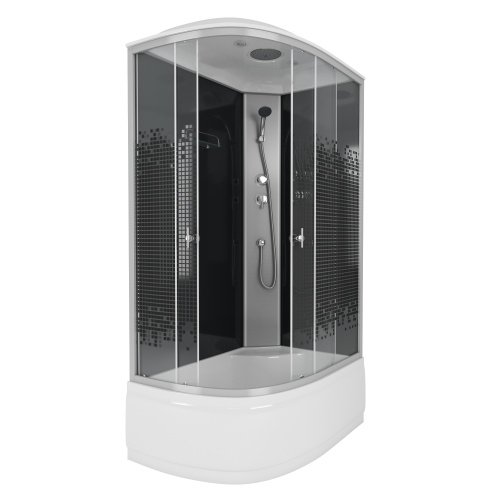 Душевая кабина Niagara Eco 7510R 120х80 асимметричная с крышей ориентация правая - фото 2