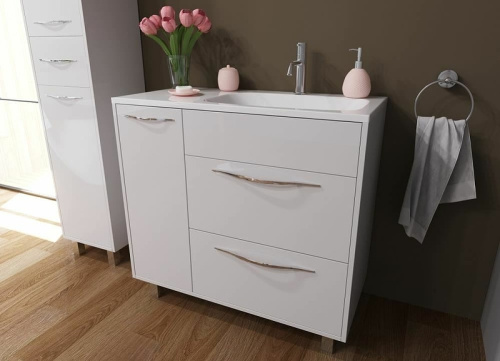 Тумба с раковиной Эстет Barcelona ФР-00003598 90х45х86 напольная цвет белый - фото 2