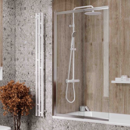 Душевая шторка Reflexion Slider RX15090CCR-22 90x150 стекло прозрачное профиль хром ориентация универсальная - фото 2