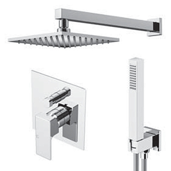 Душевая система Gattoni Kubik KTQ15/PDC0 встраиваемая хром