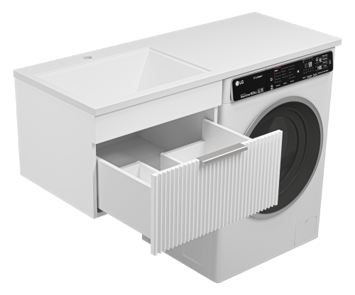 Тумба под раковину Brevita Enfida ENF-09060-011Я 56х47х38 подвесная цвет белый - фото 5