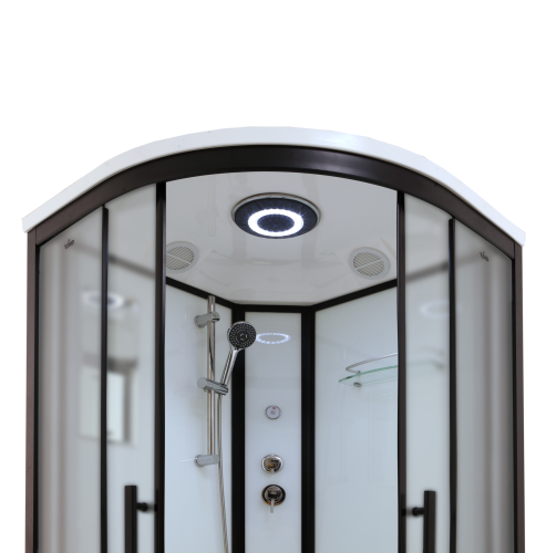 Душевая кабина Timo Standart T-6690BF 90х90 четверть круга с крышей ориентация универсальная - фото 2