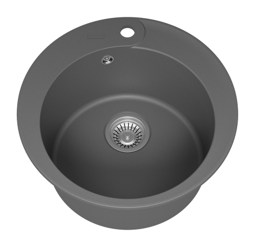 Кухонная мойка Misty Artemida ART-51-04 51х51 цвет серый - фото 5