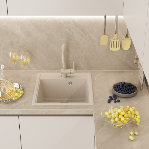 Кухонная мойка Misty Imperial IMP-46х51-02 46х51 цвет бежевый - фото 2