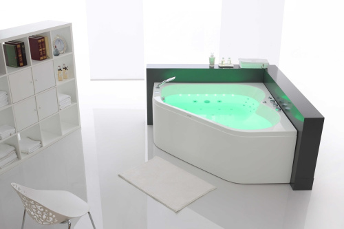 Ванна акриловая гидромассажная SSWW A2202DGSP 150х150 угловая четверть круга с каркасом - фото 5