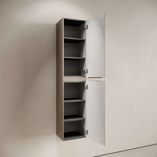 Шкаф-пенал Sancos CODE PCD35GB 35х35х165 подвесной цвет серо-бежевый - фото 3