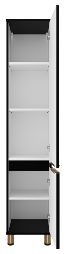 Шкаф-пенал Brevita Enfida ENF-05035-020P 35х34х165 напольный/подвесной цвет черный - фото 3