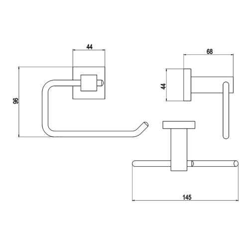 Бумагодержатель Timo Selene 10041/00 - фото 2