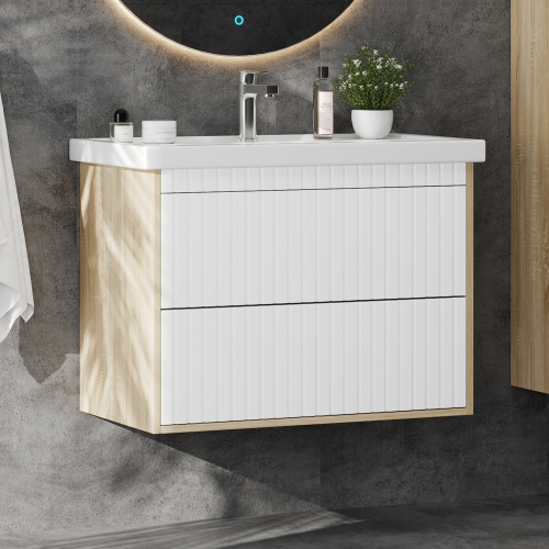 Тумба под раковину Onika Дайлер 108062 77х44х57 подвесная - фото 2