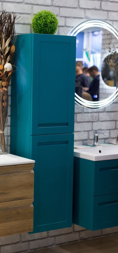 Шкаф-пенал Art&Max PLATINO AM-Platino-1500-2A-SO-TM 40х30х150 подвесной цвет бирюзовый матовый - фото 2