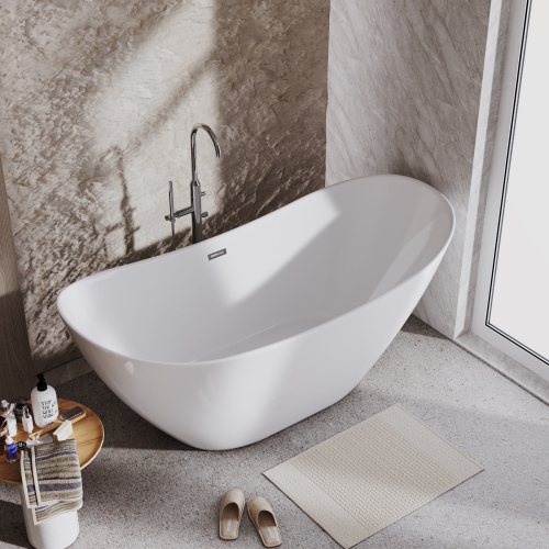 Ванна акриловая Grossman Galaxy GR-2103 180х75 отдельностоящая овальная с каркасом - фото 5