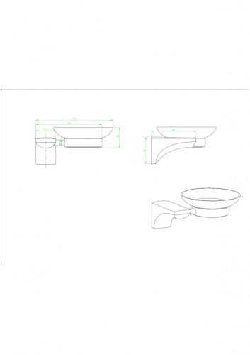 Мыльница CeramaLux Monelli 70004 - фото 2