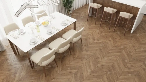 SPC ламинат Alpine Floor Chervon Alpine ECO 18-10 MC Гевуина Chevron толщина 0.5 см 43 класс 600х127 - фото 2