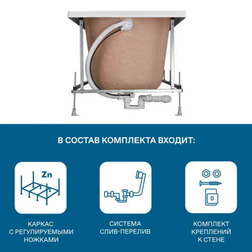 Монтажный комплект для ванны Santek Фиджи 1WH501601 - фото 4