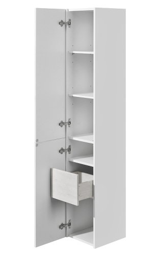 Шкаф-пенал Aquaton Сакура 1A219903SKW8L 33х33х176 подвесной цвет светлое дерево - фото 2